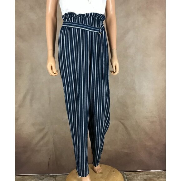 BAILEY BLUE Short Sleeve V-neck Striped Jumpsuit NWT XL - Picture 7 of 9